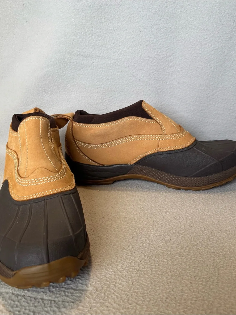 L.L. Bean 11.5 Men's Storm Chaser Slip-On Duck Boots Weather-Resistant Shoes
